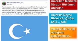 ABD merkezli Sürgün Hükümeti atılanları, ABD neyse bizim için Çin’de odur dedi. ABD’de ne işi olduğunu açıklayamadı.